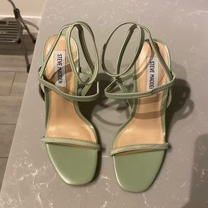Steve Madden pastel green strappy stilettos!